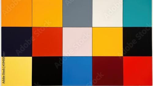 Minimalist squares in bright colors