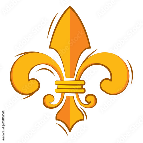 Isolated lys flower symbol icon Vector