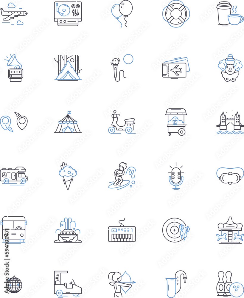 Jet-setters line icons collection. Luxurious, Travel, Glamorous, Elite, Wanderlust, Jetlag, Adventure vector and linear illustration. Penthouse,Champagne,Fashion outline signs set Jet-setters line icons collection. Luxurious, Travel, Glamorous, Elite, Wanderlust, Jetlag, Adventure vector and linear illustration. Penthouse,Champagne,Fashion outline signs set
