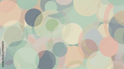 Wallpaper Mural Pastel circle pattern wallpaper Torontodigital.ca