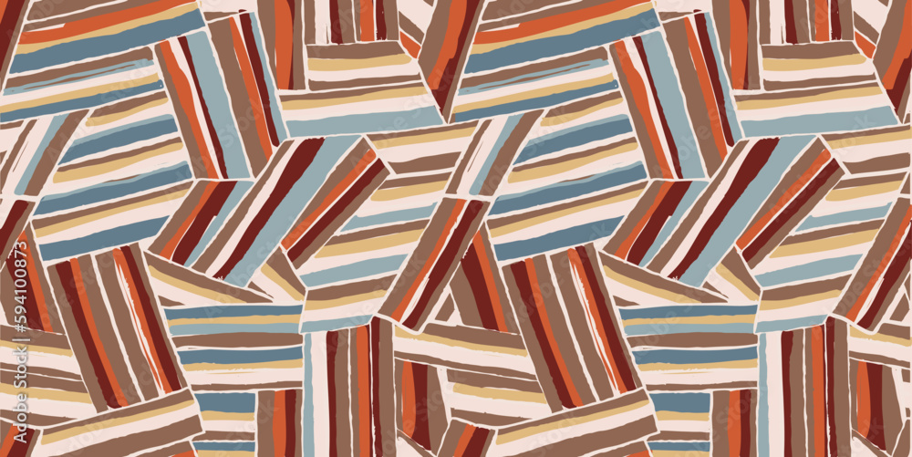 Fototapeta premium handmade irregular stripe pattern, perfect design for textile and decoration