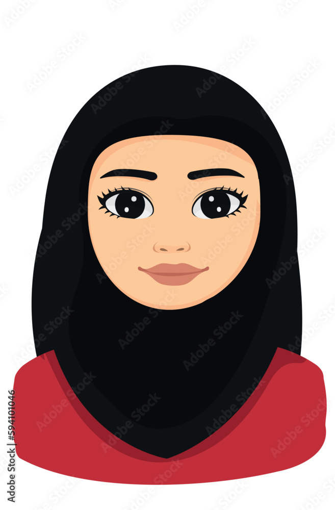 portrait of stylish and attractive woman in hijab portrait of stylish and attractive woman in hijab