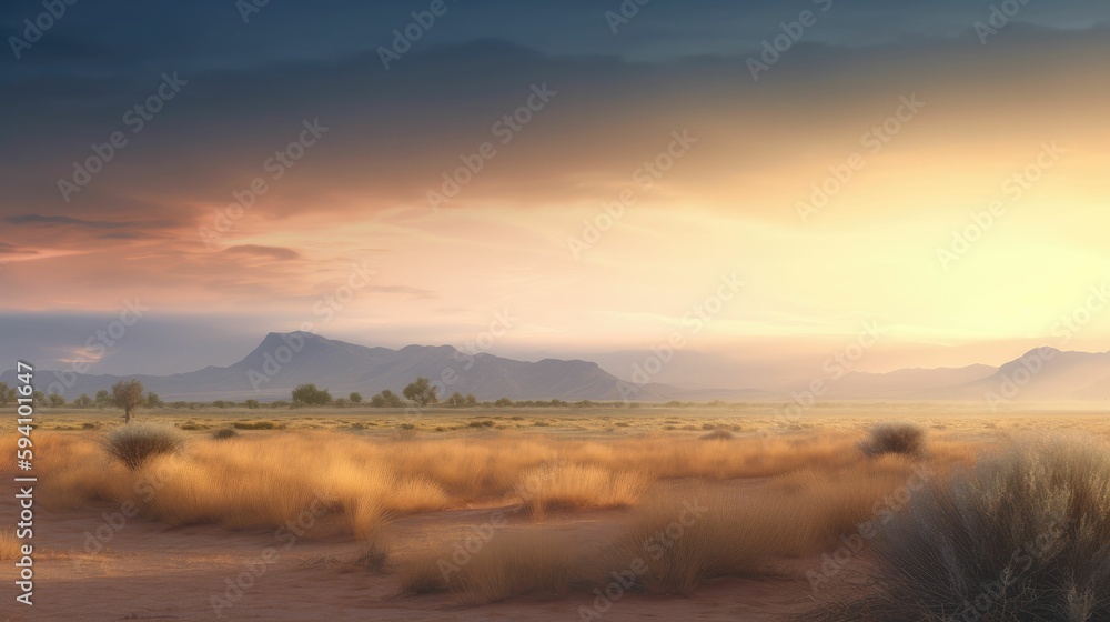 Soft and hazy glowing skies at midpoint Soft and hazy glowing skies at midpoint