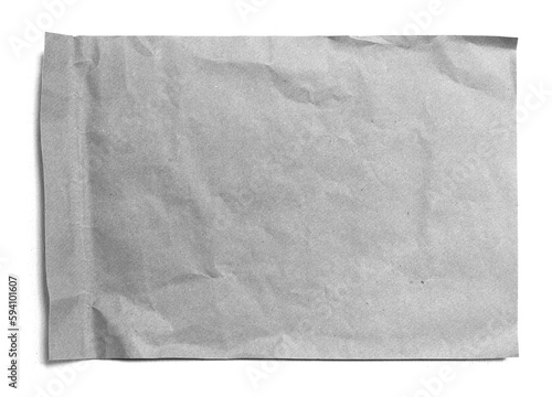 torn paper on white background with copy space for text