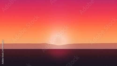 Sunset minimalist gradient color scheme to calm your mind