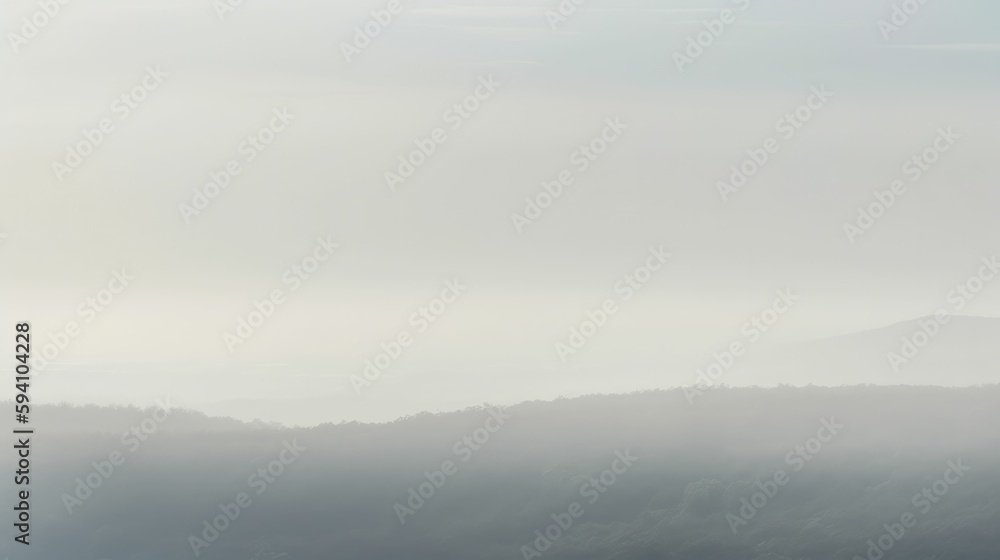 Hazy horizon with soft blurred edges
