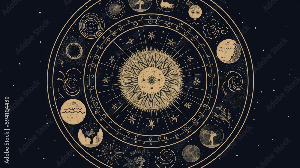 Celestial Pale Circle Design Celestial Pale Circle Design