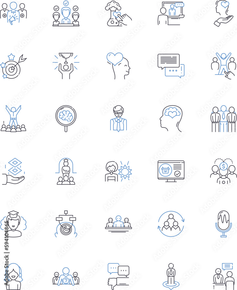 Innovative learning line icons collection. Creativity, Adaptability, Critical thinking, Experiential, Gamification, Collaboration, Engaging vector and linear illustration. Multidisciplinary Innovative learning line icons collection. Creativity, Adaptability, Critical thinking, Experiential, Gamification, Collaboration, Engaging vector and linear illustration. Multidisciplinary
