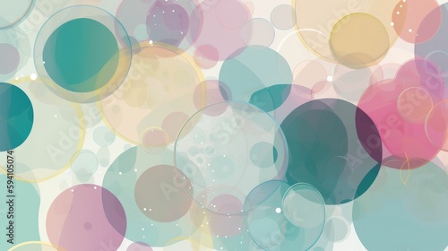 Abstract wallpaper with bubbly energy in a slightly off-kilter composition