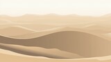 Minimalist desert landscape with neutral colors and empty space