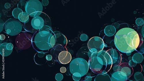 Bubbly and energetic abstract design