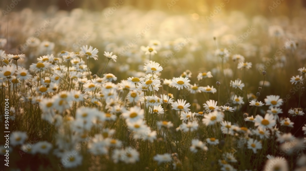custom made wallpaper toronto digitalCharming hazy fields of delicate daisies