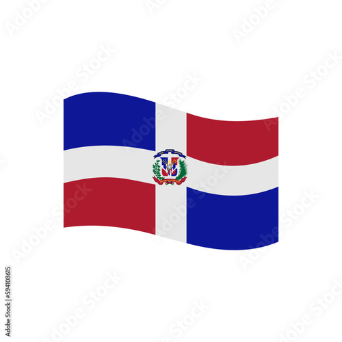 Dominican Republic flags icon set, Dominican Republic independence day icon set vector sign symbol