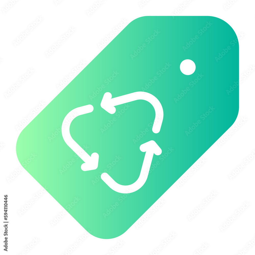 recyclable gradient icon recyclable gradient icon