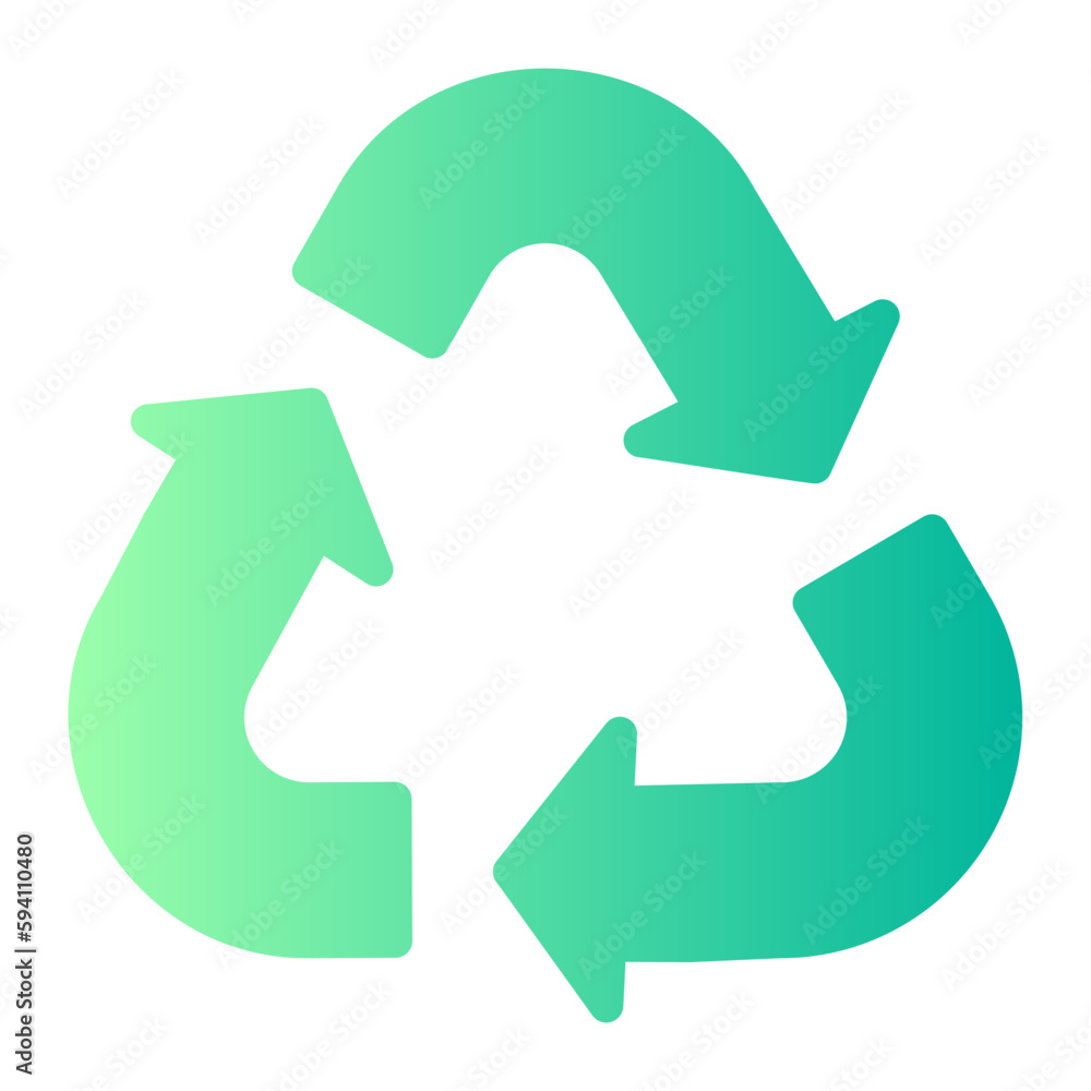 recycling gradient icon recycling gradient icon