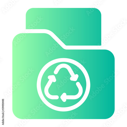recycle gradient icon