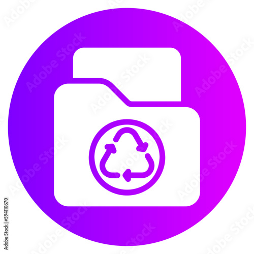 recycle gradient icon