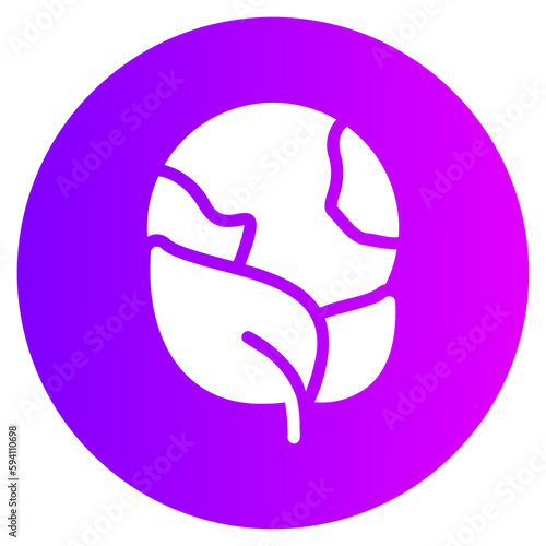 save the planet gradient icon