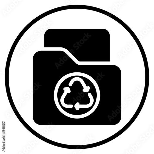 recycle glyph icon