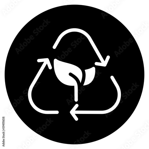 sustainability glyph icon