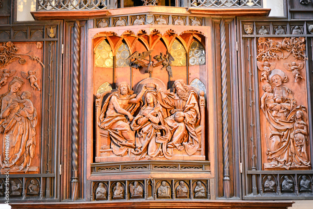 Maria-Krönungs-Altar in der Stadtkirche St. Jakob (Rothenburg ob der Tauber)