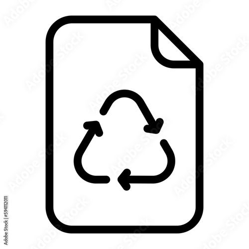 recycled paper icon