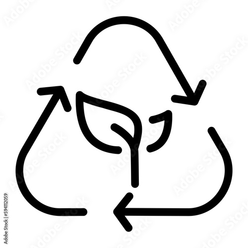 sustainability line icon