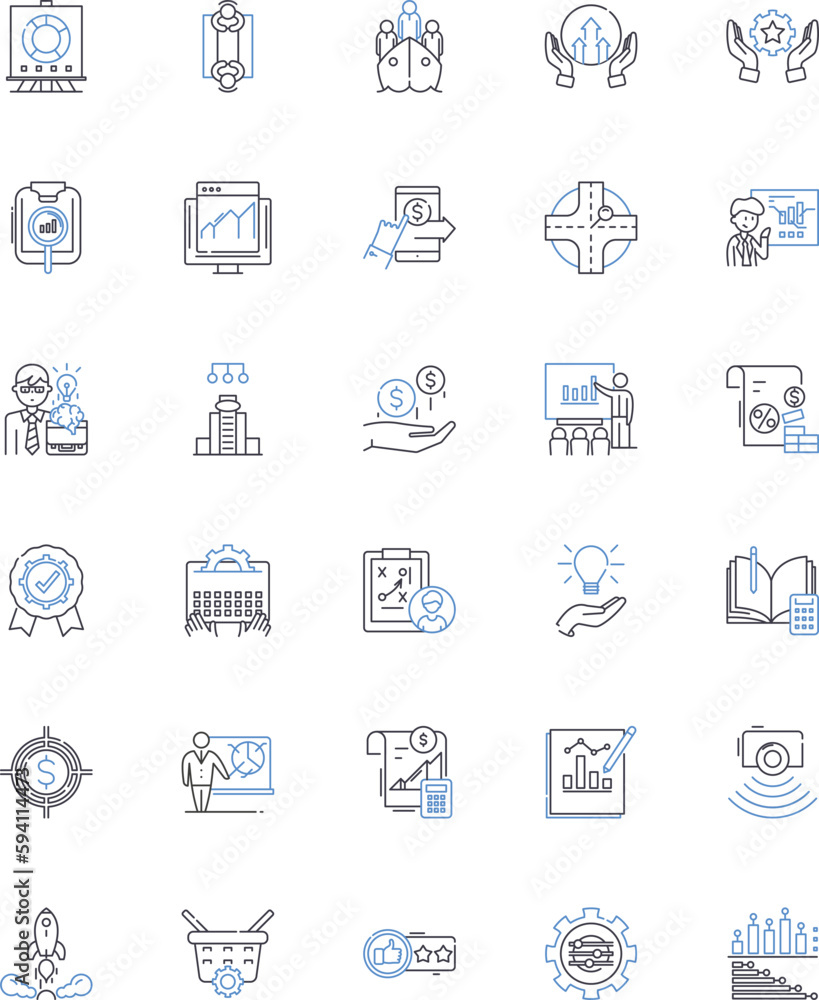 Trusrthy and reliable line icons collection. Dependable, Honorable, Loyal, Authentic, Steadfast, Consistent, Reliable vector and linear illustration. Trusrthy,Genuine,Credible outline signs set