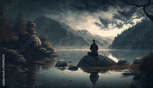 Tranquil Reverie  A Journey to Serenity  Generative AI