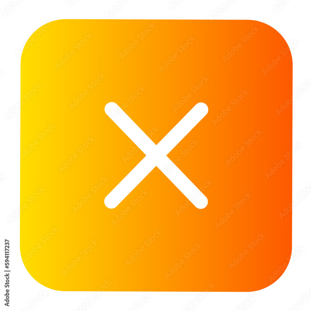 Obraz premium wrong icon