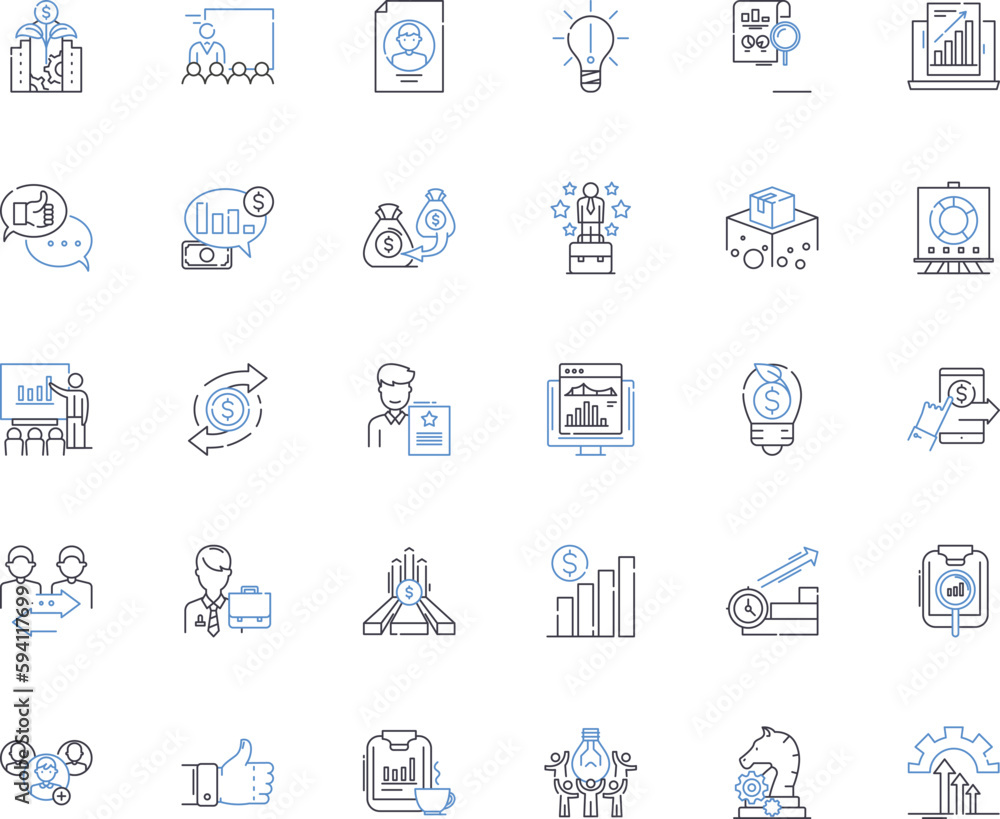 Performance line icons collection. Empowerment, Excellence, Passion, Focus, Dedication, Mastery, Consistency vector and linear illustration. Innovation,Agility,Accomplishment outline signs set Performance line icons collection. Empowerment, Excellence, Passion, Focus, Dedication, Mastery, Consistency vector and linear illustration. Innovation,Agility,Accomplishment outline signs set