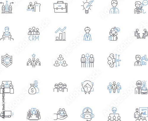 Calling line icons collection. Ringing, Shouting, Yelling, Dialing, Phoning, Telephoning, Summoning vector and linear illustration. Beckoning,Invoking,Crying outline signs set