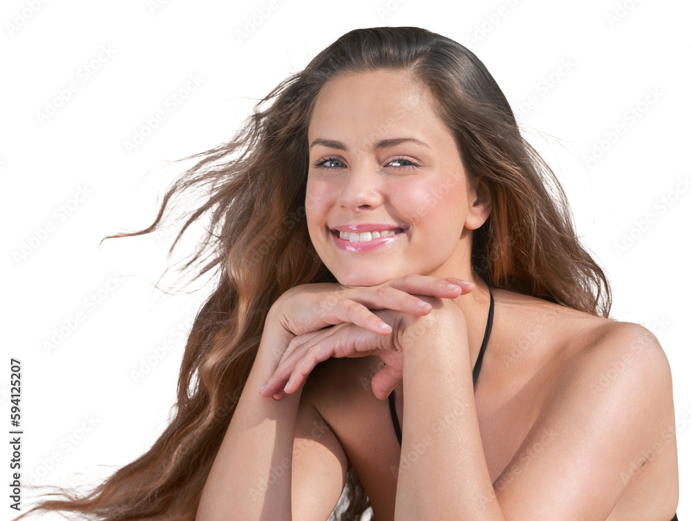 Naklejka premium Portrait Of Young Woman Smiling