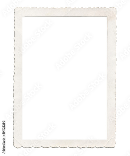 vintage photo frame isolated