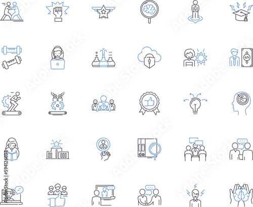 Knowledge industry line icons collection. Education, Learning, Training, Expertise, Cognition, Awareness, Insight vector and linear illustration. Intelligence,Wisdom,Scholarship outline signs set