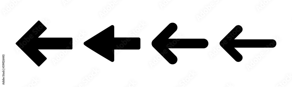 Arrow icon vector illustration. Arrow sign and symbol for web design. Arrow icon vector illustration. Arrow sign and symbol for web design.