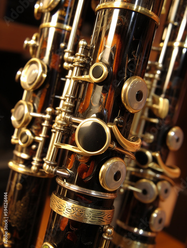 close up of a bassoon photo
