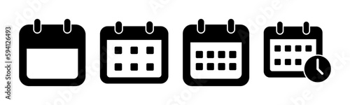 Calendar icon vector illustration. Calender sign and symbol. Schedule icon symbol