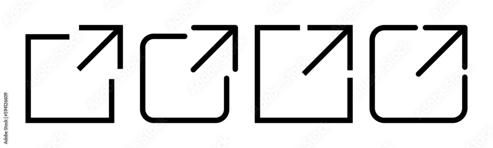 External link icon vector illustration. link sign and symbol. hyperlink symbol External link icon vector illustration. link sign and symbol. hyperlink symbol