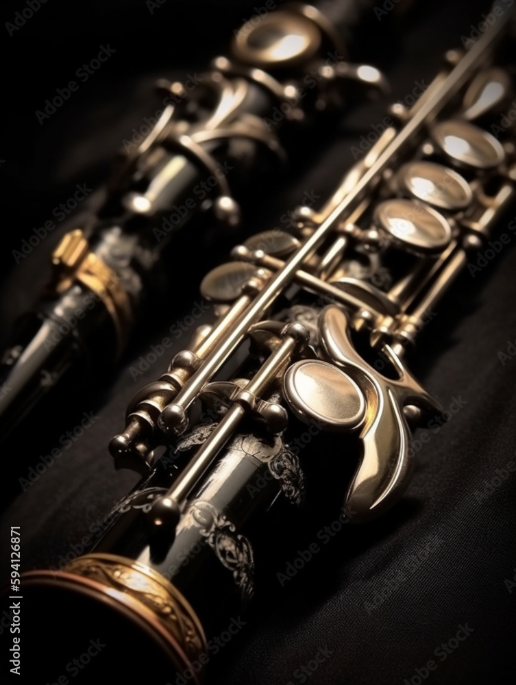 Fototapeta premium close up of a clarinet