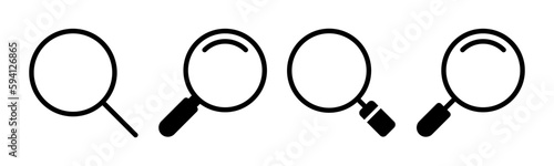 Search icon vector illustration. search magnifying glass sign and symbol