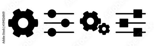 setting Icon vector illustration. Cog settings sign and symbol. Gear Sign