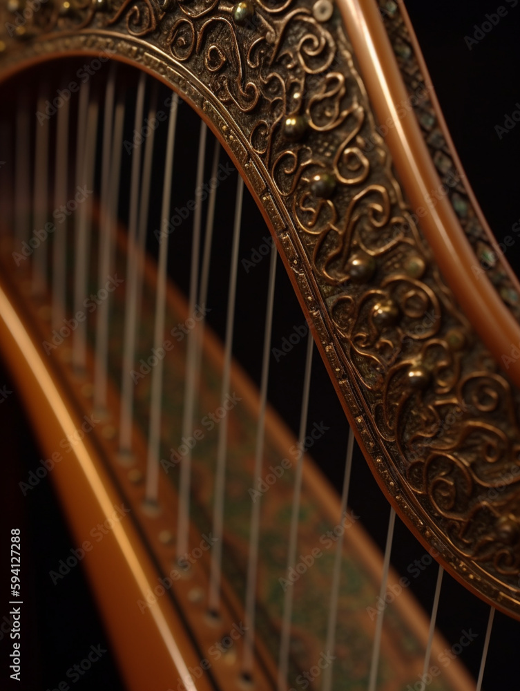 Obraz premium close up of a harp