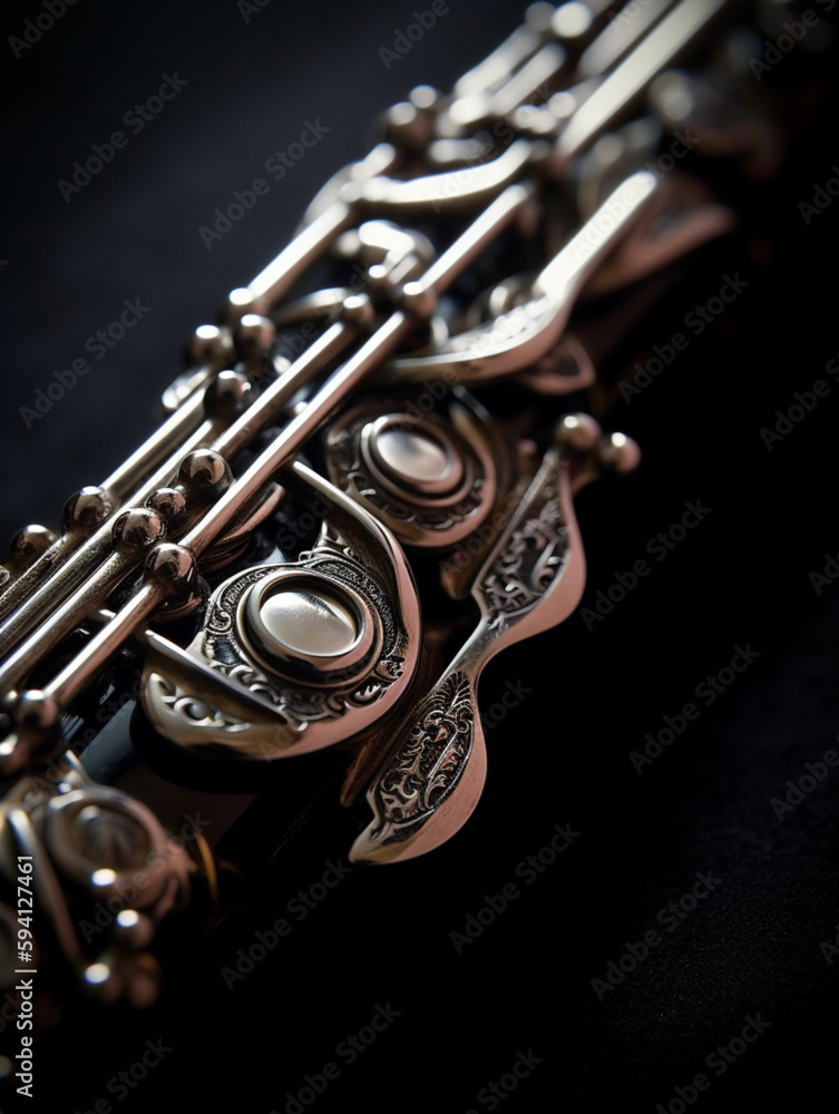 Obraz premium close up of an oboe instrument