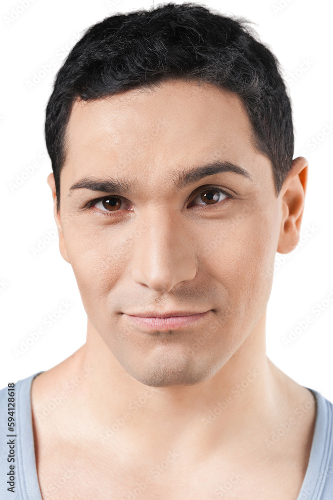 Obraz premium adult male short air and beard montage of 16 expressions