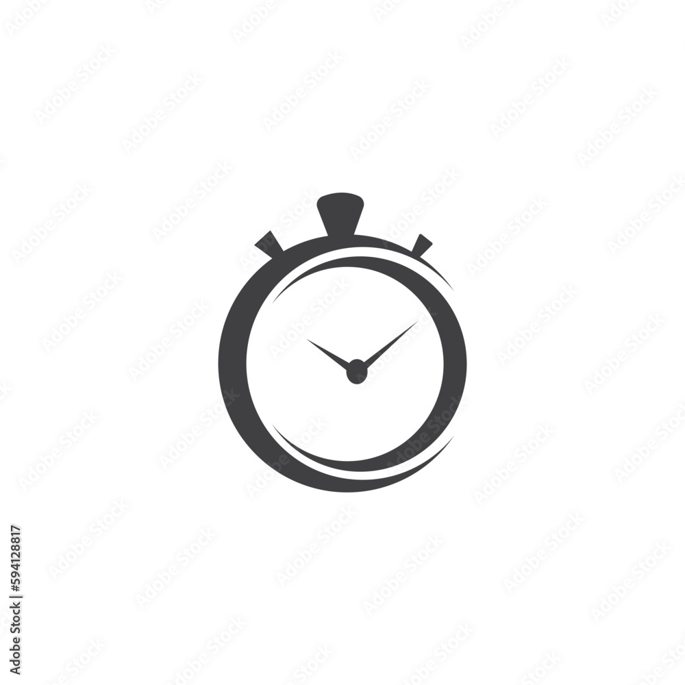 stopwatch logo abstract circle simple vector illustration design stopwatch logo abstract circle simple vector illustration design