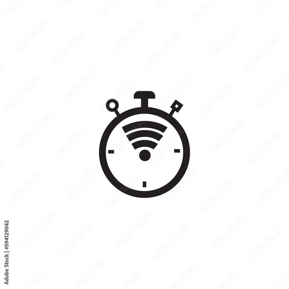 stopwatch icon internet logo design abstract vector illustration stopwatch icon internet logo design abstract vector illustration