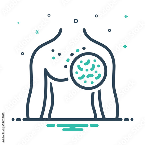 Mix icon for diseases 