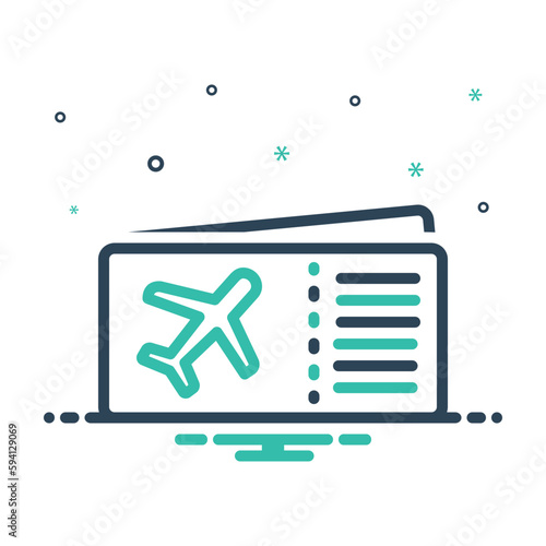 Mix icon for airfare 