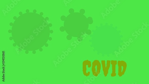 coronavirus. Close-up animation of dissolving virus. Cure pandemic vaccination concept. Realistic high quality medical 2d animation. 4K quality videos